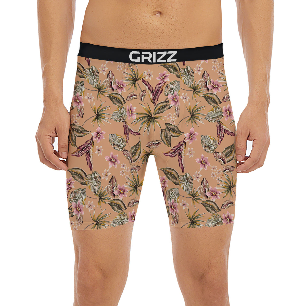Aloha Hawaiian Vintage Print Pattern Boxer Briefs-grizzshop