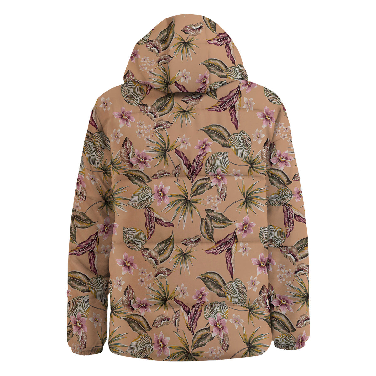 Aloha Hawaiian Vintage Print Pattern Down Jacket-grizzshop
