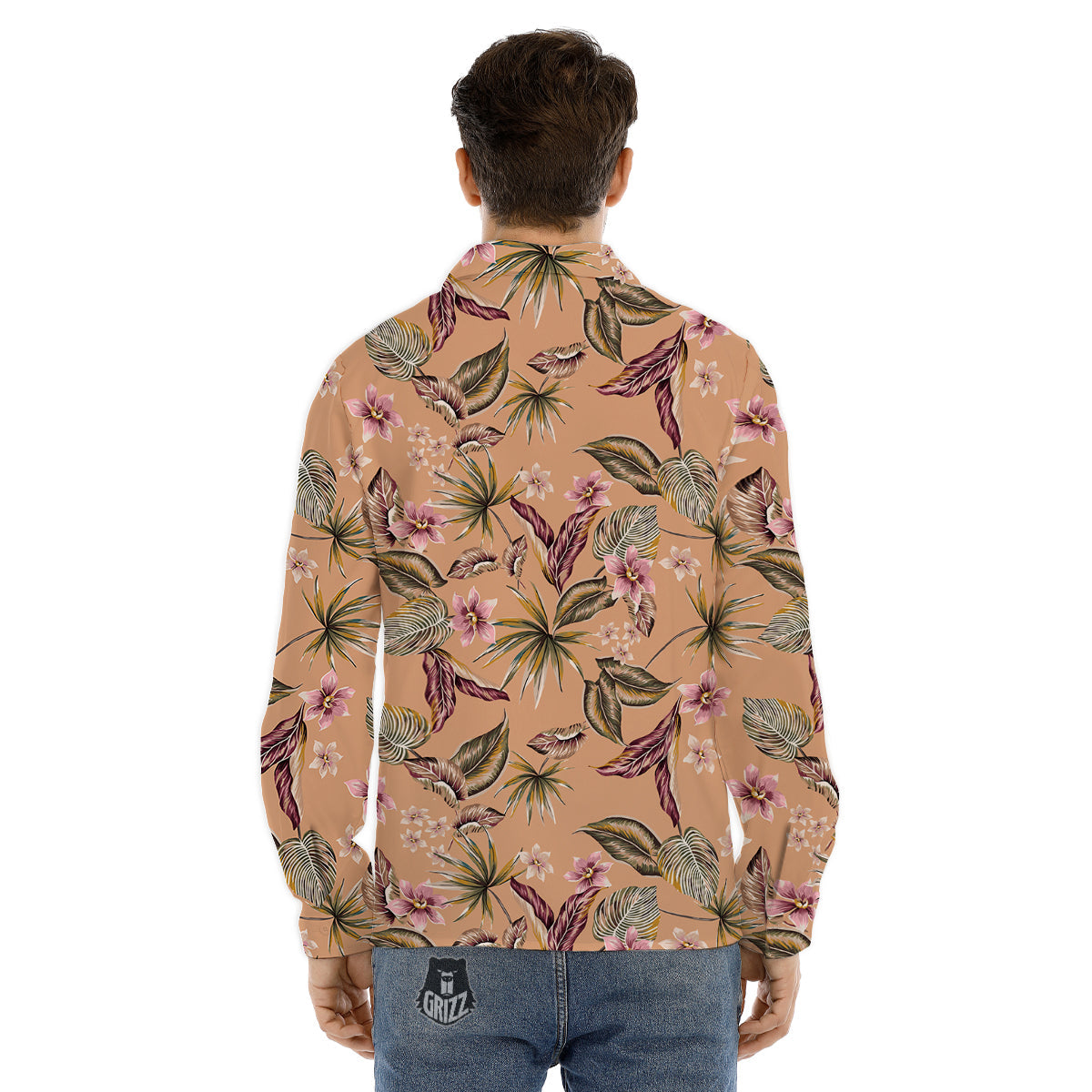 Aloha Hawaiian Vintage Print Pattern Men's Dress Shirts-grizzshop