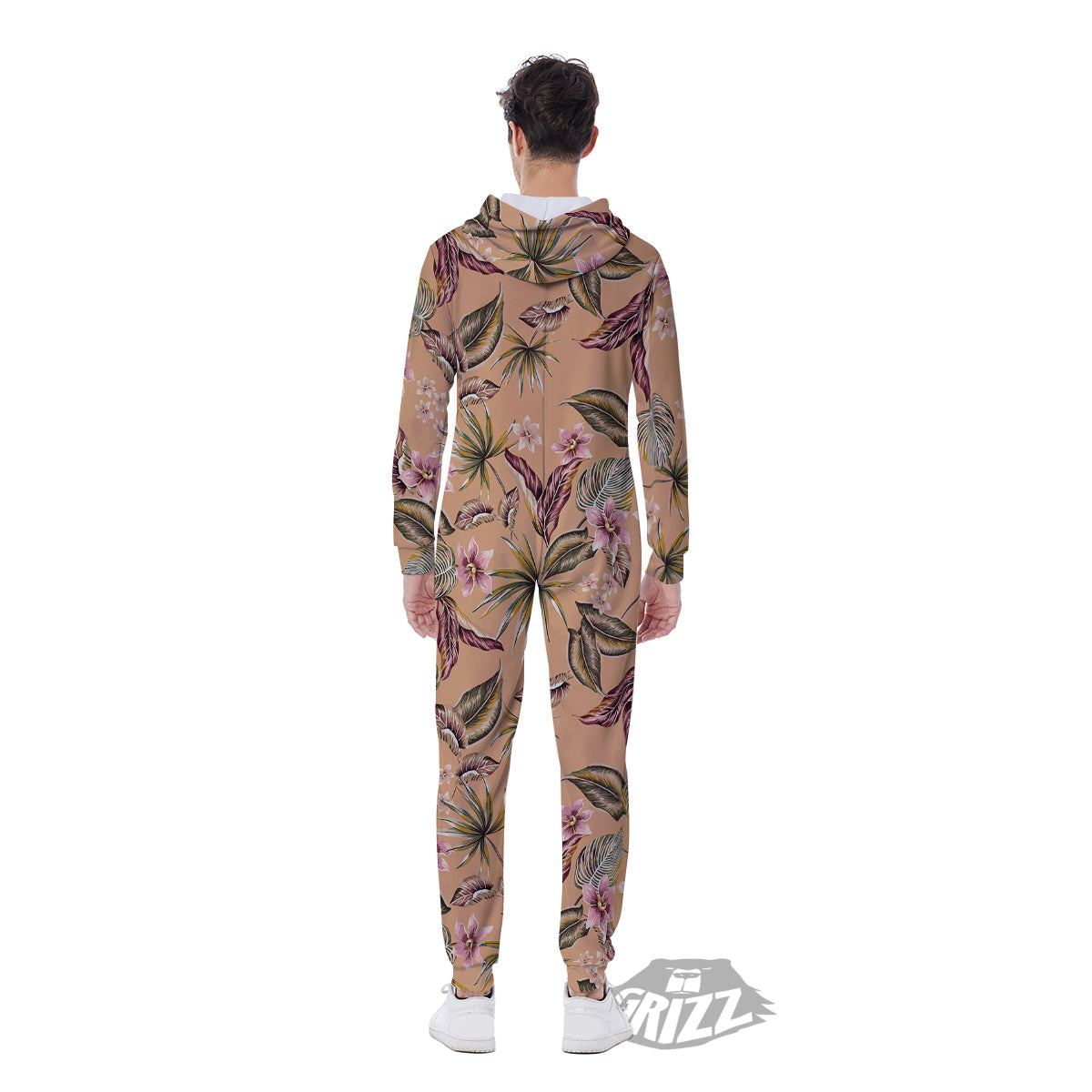 Aloha Hawaiian Vintage Print Pattern Men's Jumpsuit-grizzshop