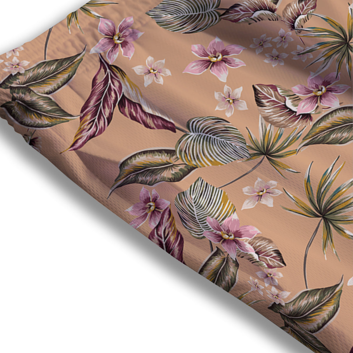 Aloha Hawaiian Vintage Print Pattern Mesh Shorts