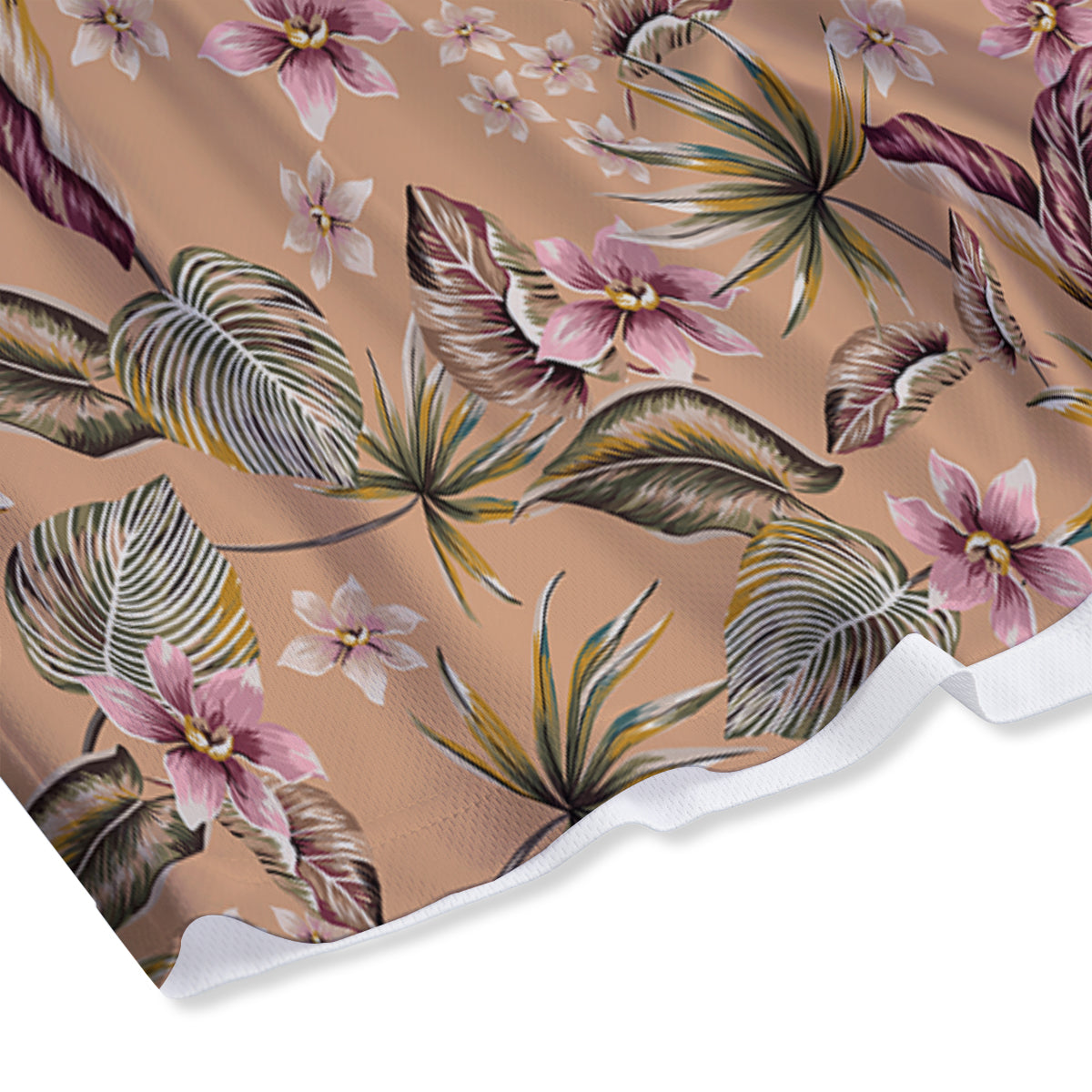 Aloha Hawaiian Vintage Print Pattern Mesh Shorts