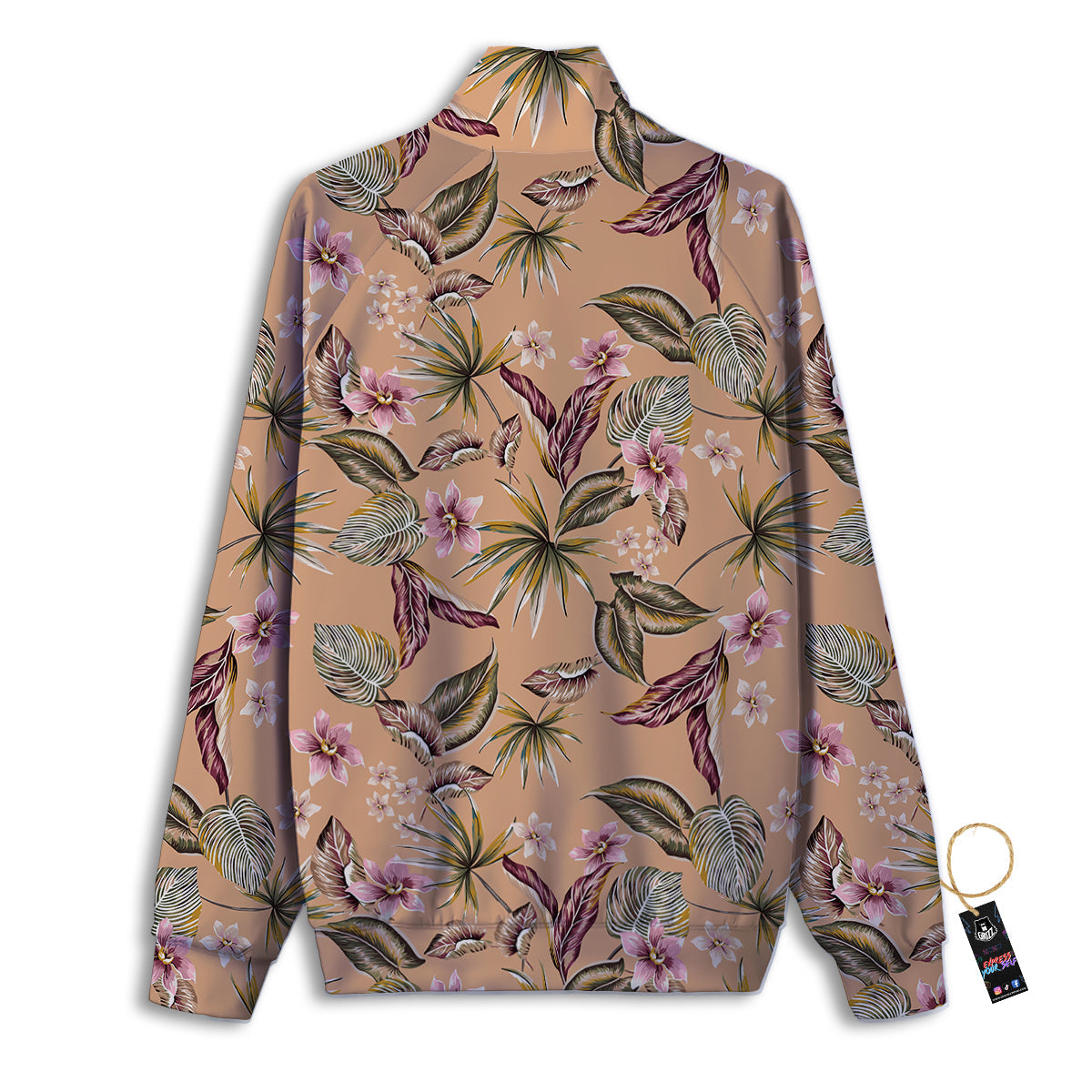 Aloha Hawaiian Vintage Print Pattern Track Jacket-grizzshop