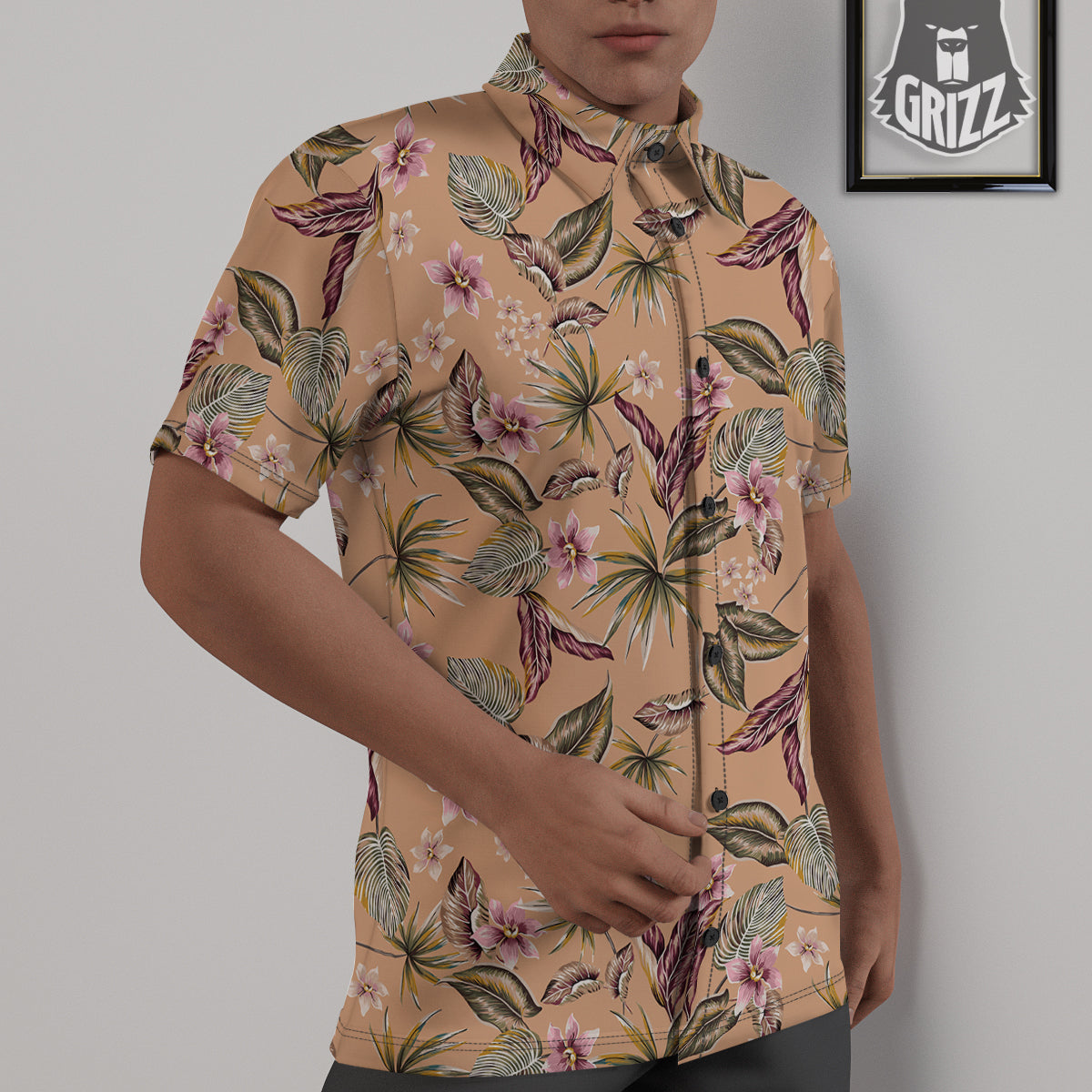 Aloha Hawaiian Vintage Print Pattern Untucked Shirts-grizzshop
