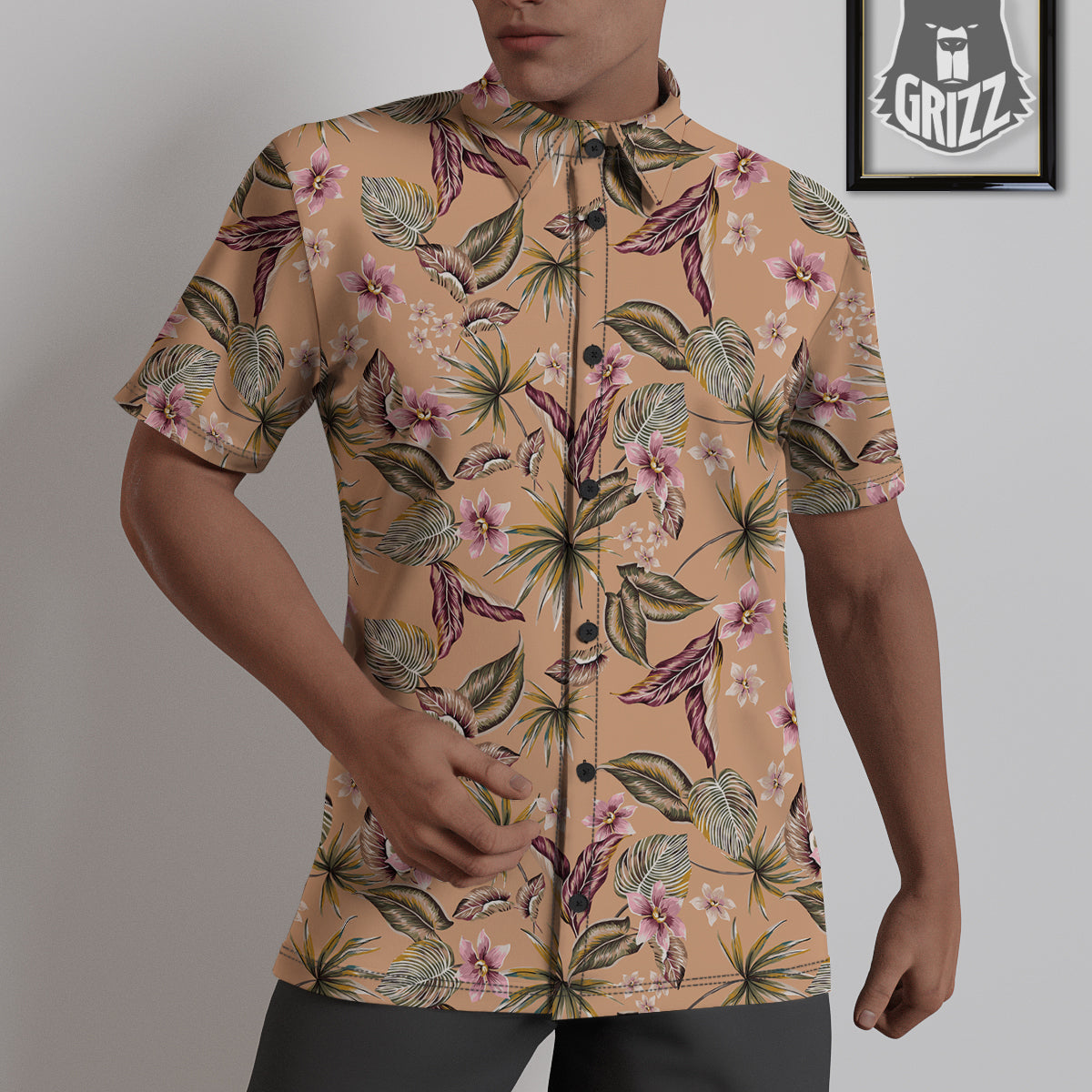 Aloha Hawaiian Vintage Print Pattern Untucked Shirts-grizzshop