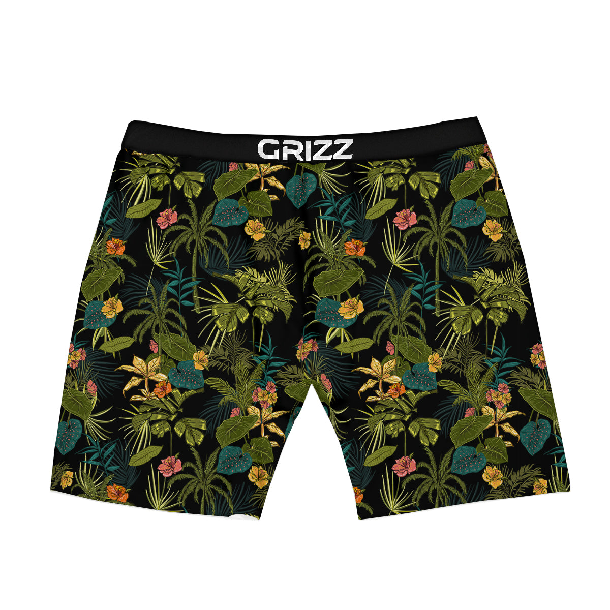 Aloha Hibiscus Tropical Print Pattern Boxer Briefs-grizzshop