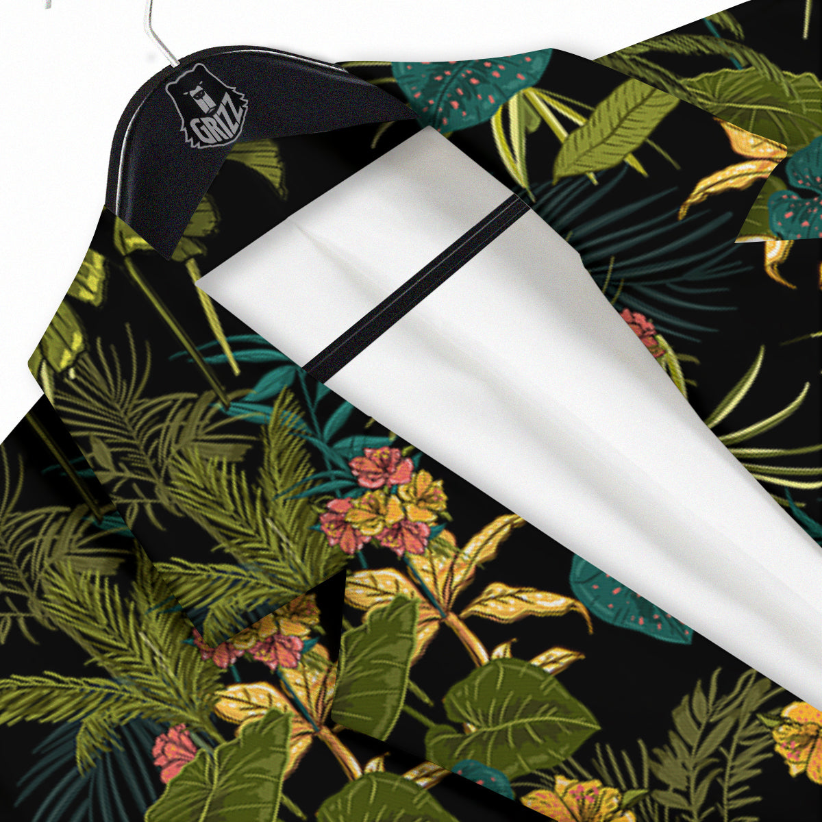 Aloha Hibiscus Tropical Print Pattern Men's Sport Coat-grizzshop