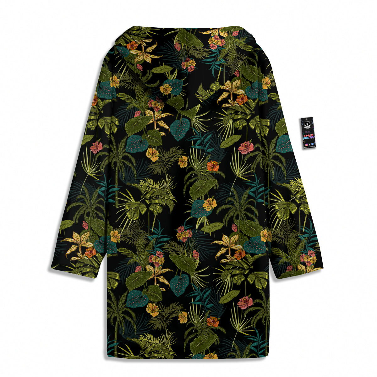 Aloha Hibiscus Tropical Print Pattern Men's Windbreaker Jacket-grizzshop