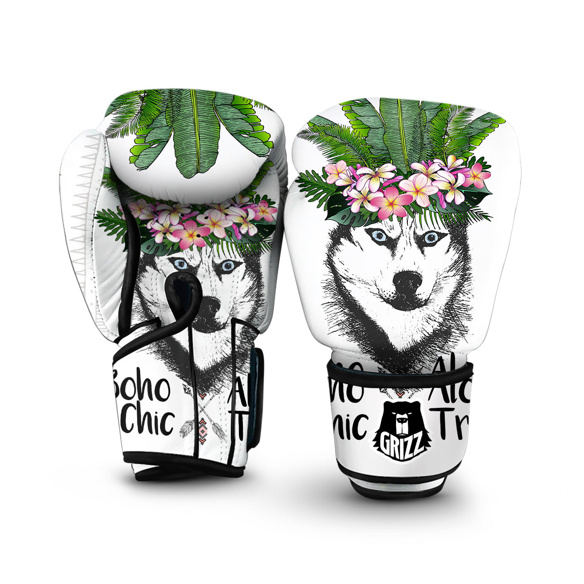 Aloha Husky Boxing Gloves-grizzshop