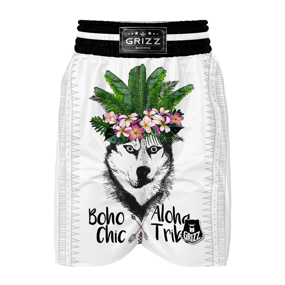 Aloha Husky Boxing Shorts-grizzshop