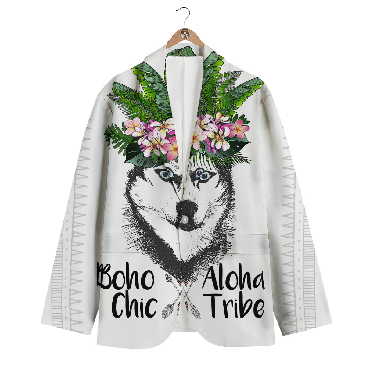 Aloha Husky Men's Blazer-grizzshop