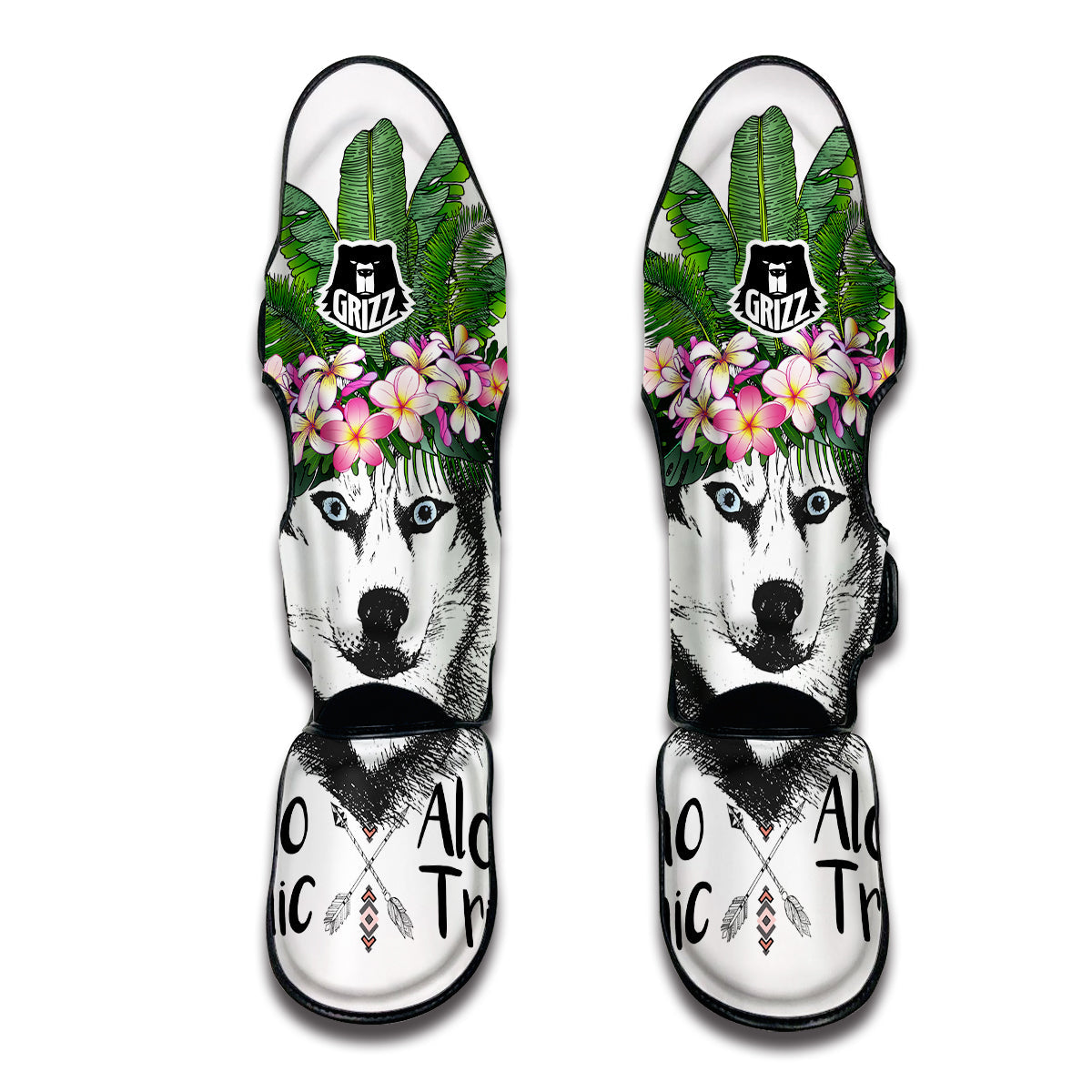 Aloha Husky Muay Thai Shin Guards-grizzshop