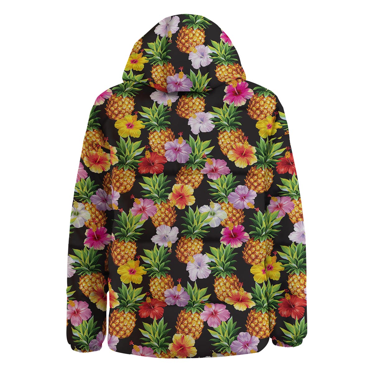 Aloha Pineapple Tropical Print Pattern Tropical Down Jacket-grizzshop