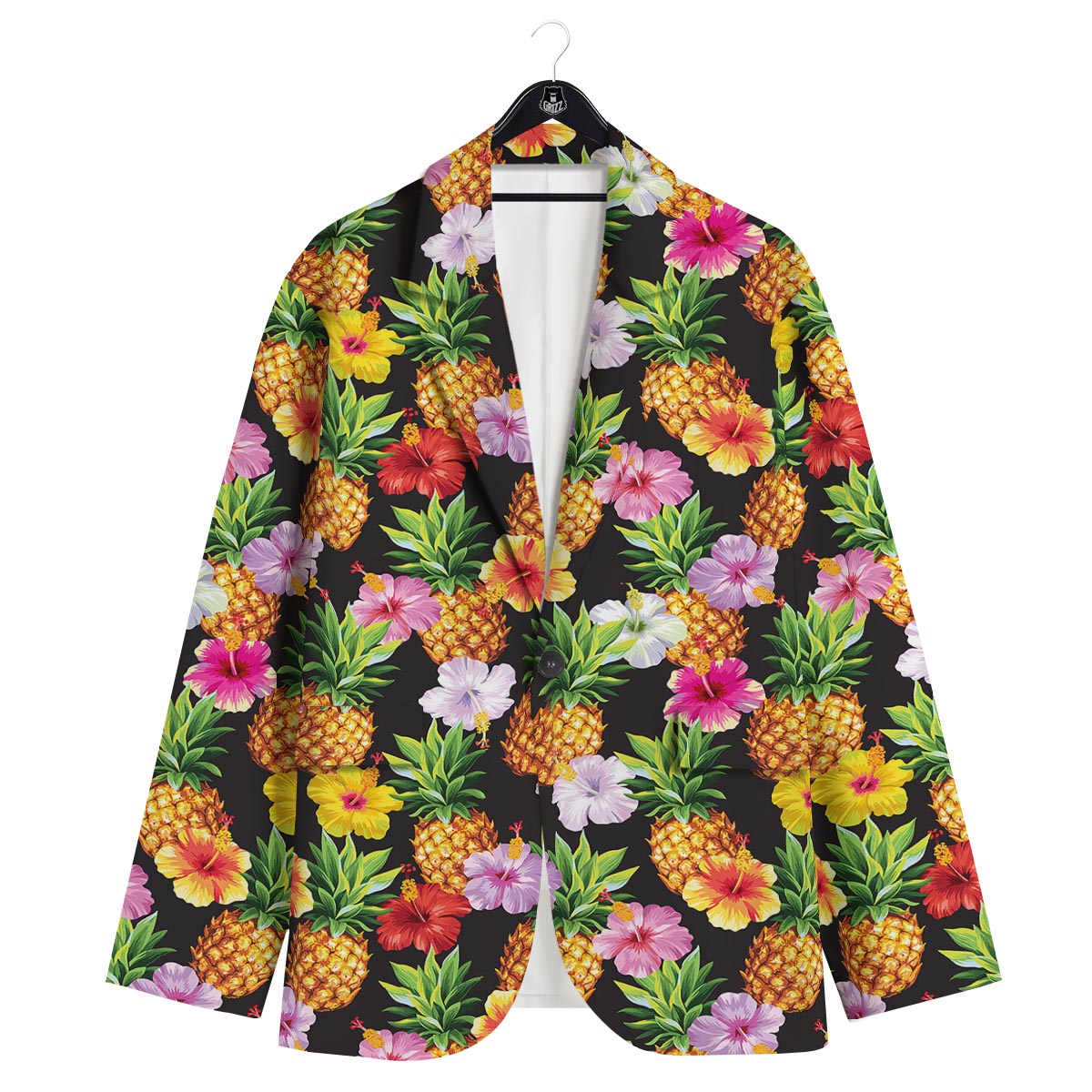 Aloha Pineapple Tropical Print Pattern Tropical Men's Sport Coat-grizzshop