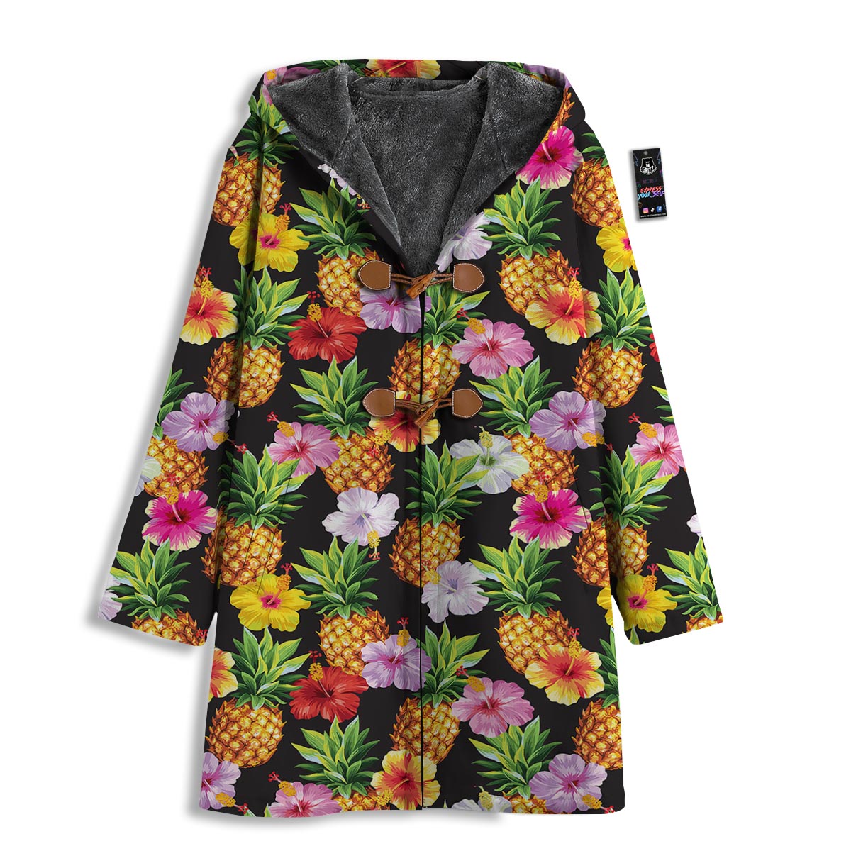Aloha Pineapple Tropical Print Pattern Tropical Men's Windbreaker Jacket-grizzshop