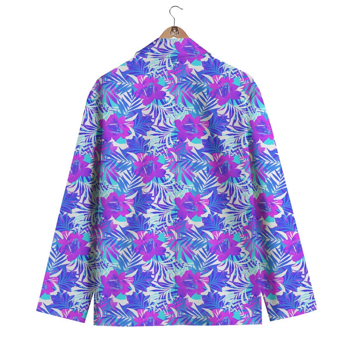 Aloha Psychedelic Tropical Print Pattern Men's Blazer-grizzshop