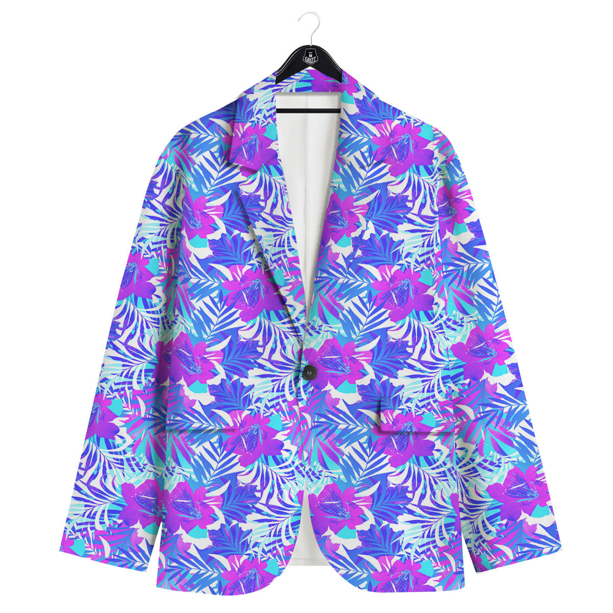 Aloha Psychedelic Tropical Print Pattern Men's Sport Coat-grizzshop