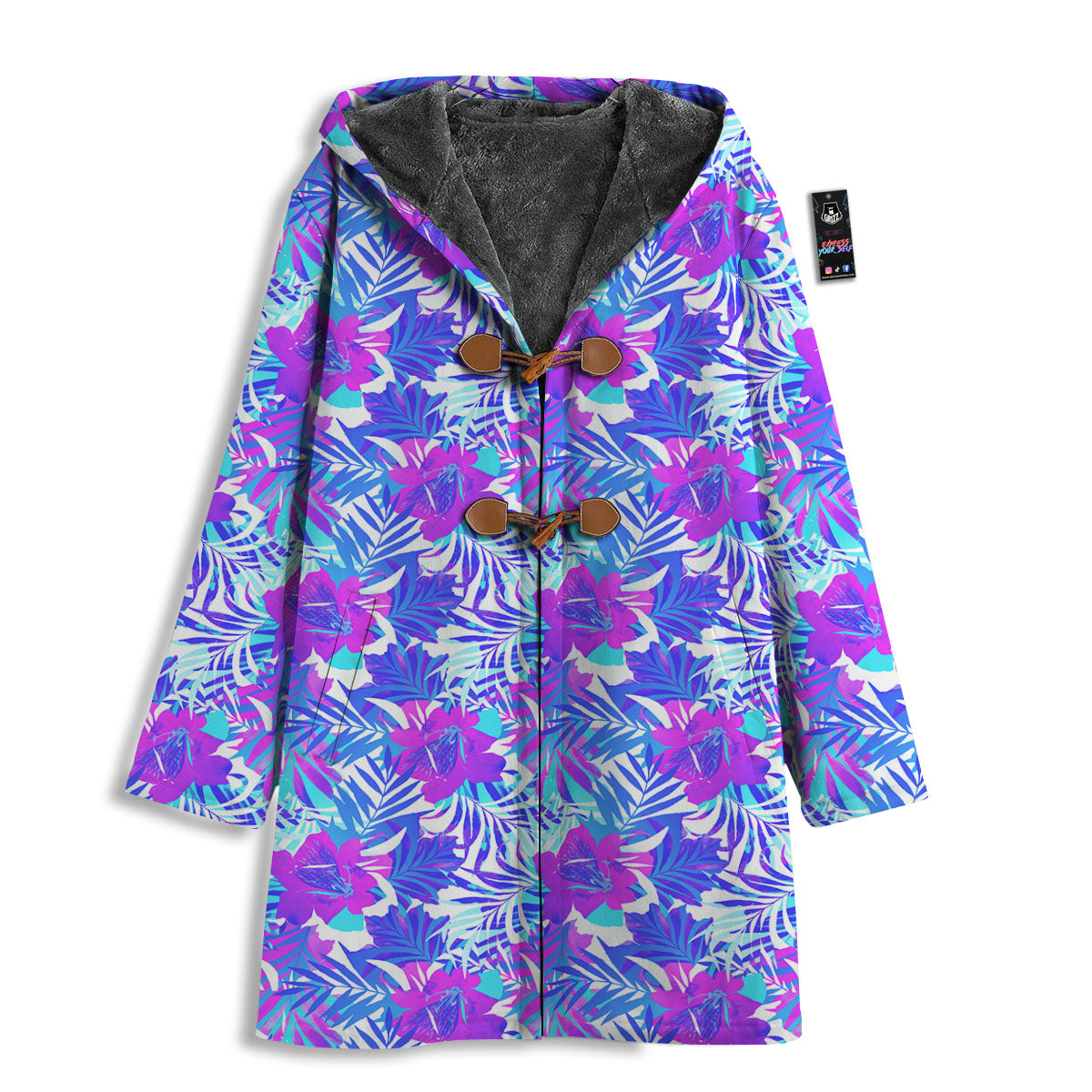 Aloha Psychedelic Tropical Print Pattern Men's Windbreaker Jacket-grizzshop