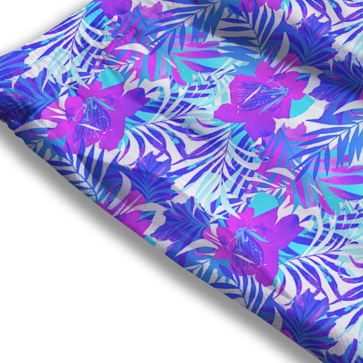 Aloha Psychedelic Tropical Print Pattern Mesh Shorts