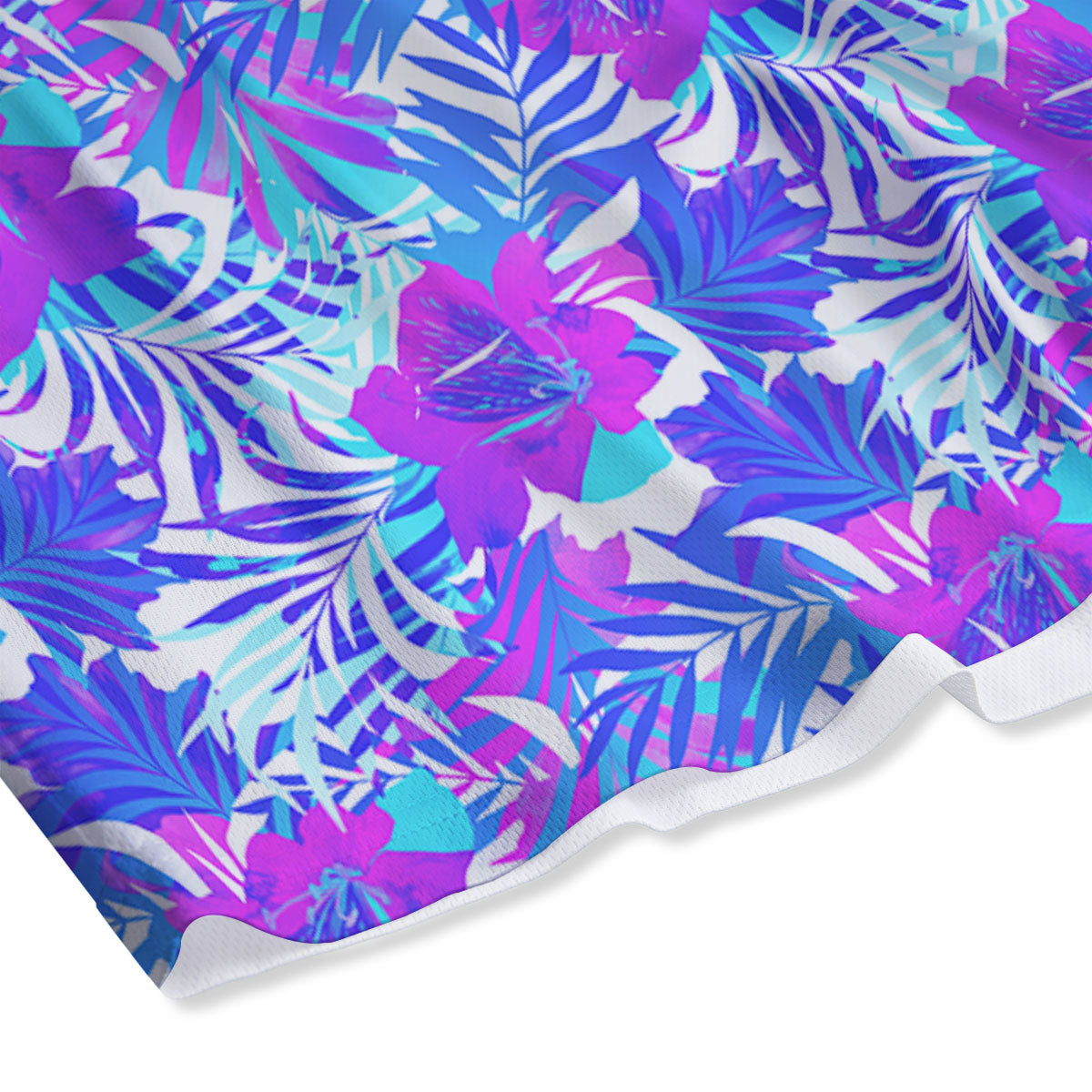 Aloha Psychedelic Tropical Print Pattern Mesh Shorts
