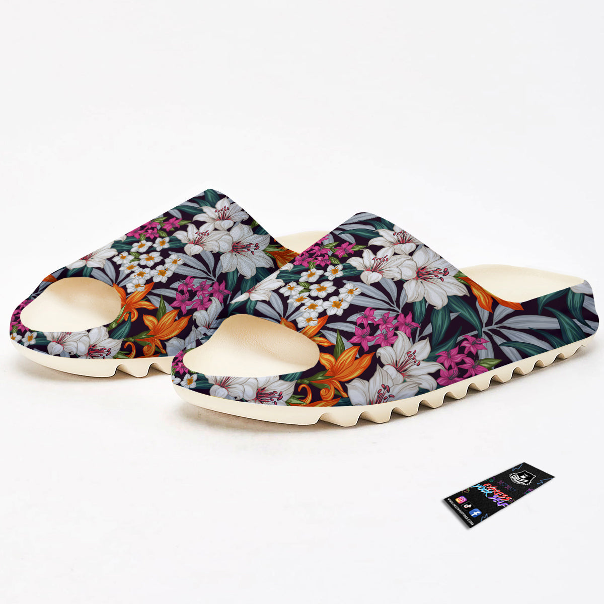 Aloha Flower Tropical Print Pattern Sandals-grizzshop