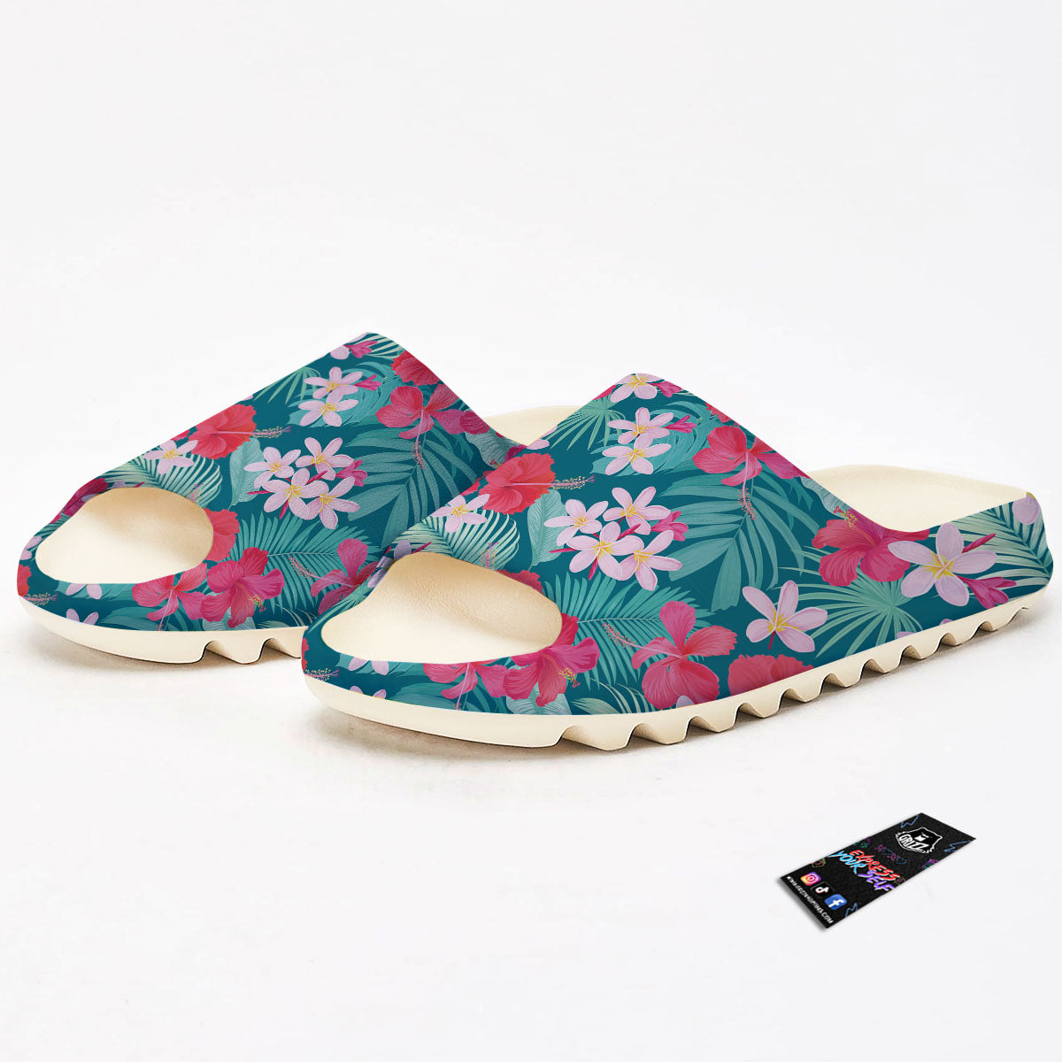 Aloha Hawaiian Flower Print Sandals-grizzshop
