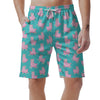 Alpaca Pattern Print Men's Shorts-grizzshop