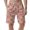 Alpaca Pink Pattern Print Men's Shorts-grizzshop