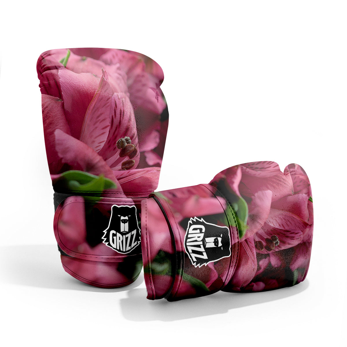 Alstroemeria Burgundy Print Pro Boxing Glove