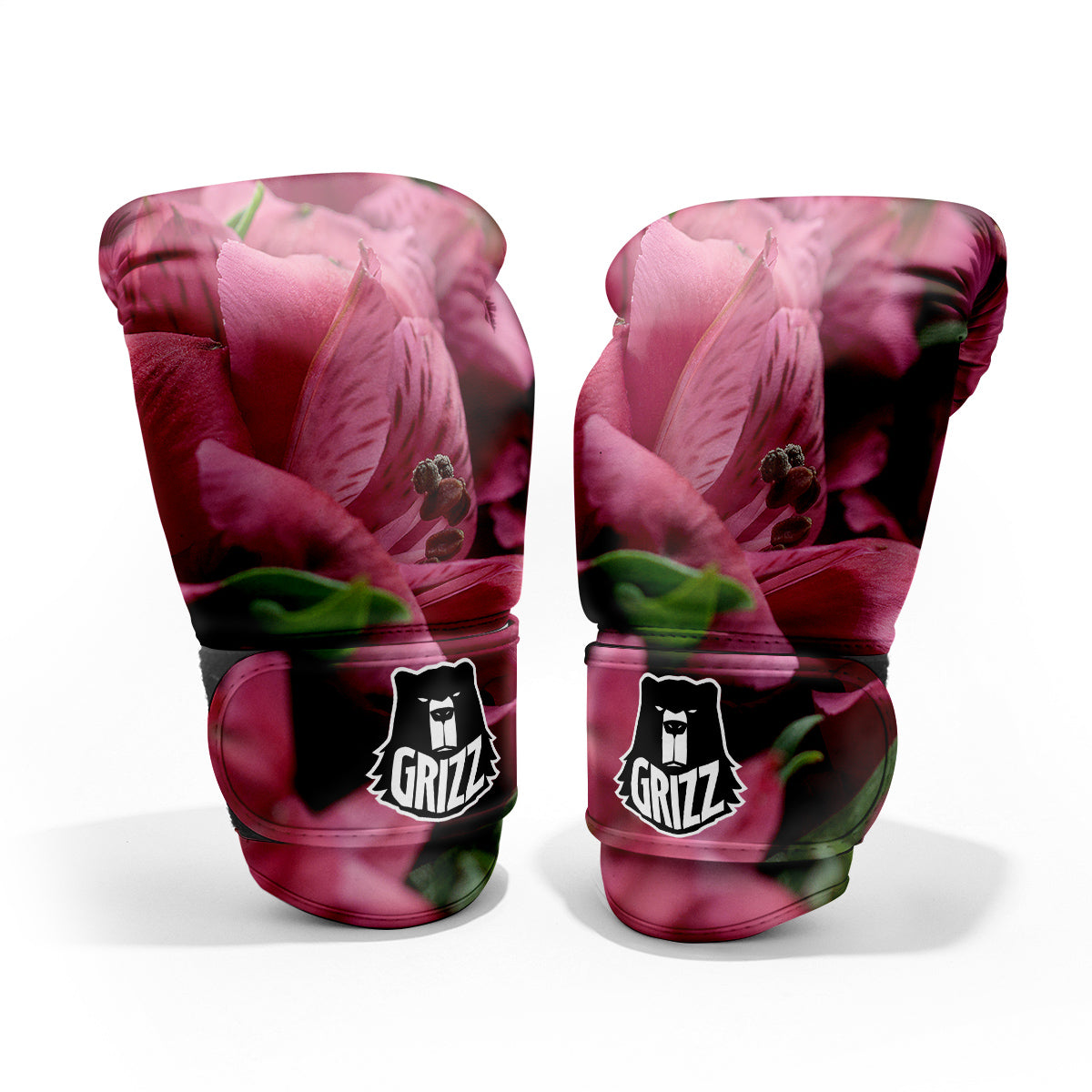 Alstroemeria Burgundy Print Pro Boxing Glove