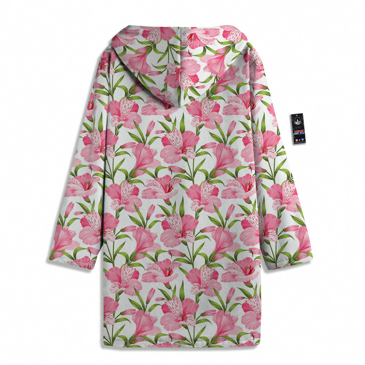 Alstroemeria Flowers Print Men's Windbreaker Jacket-grizzshop