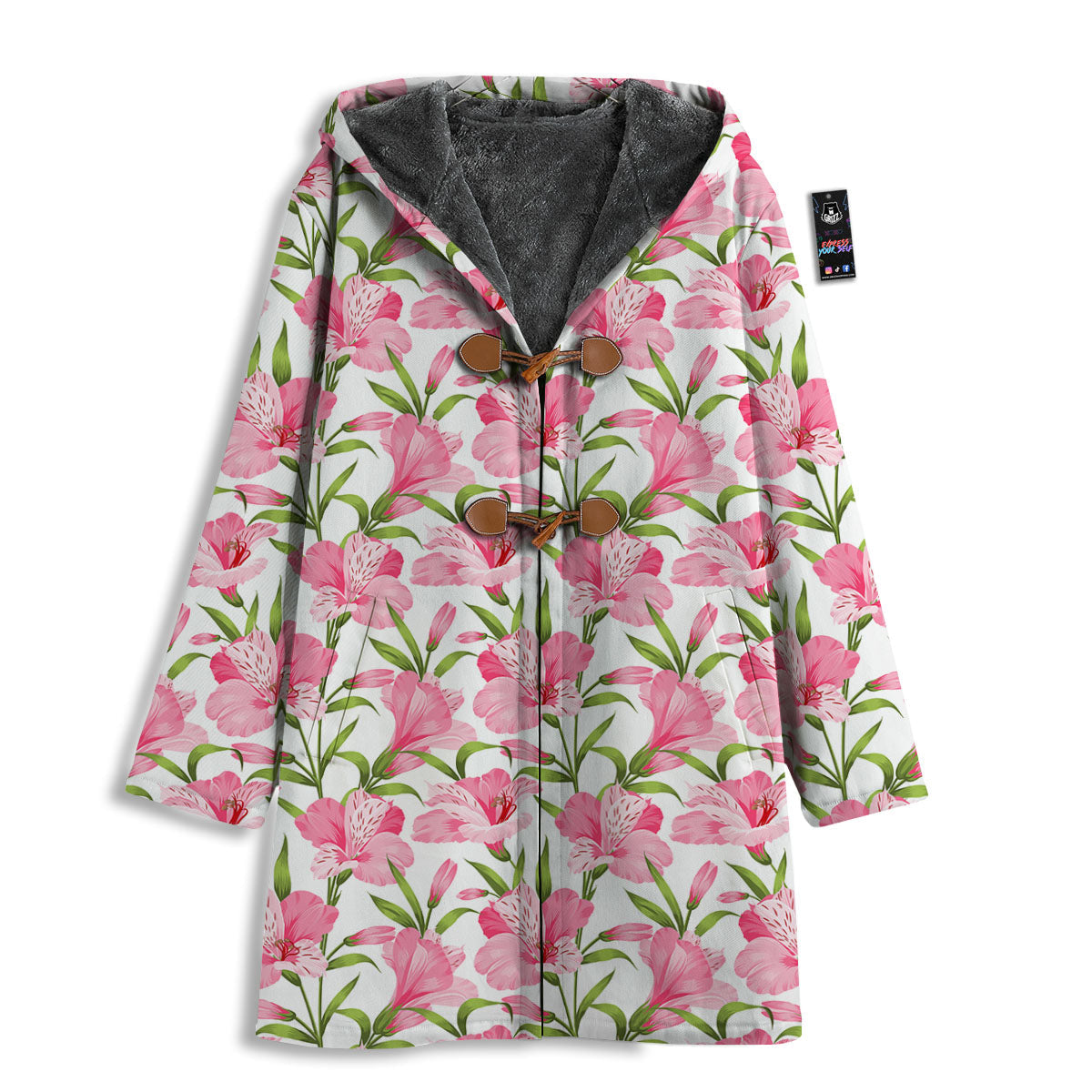 Alstroemeria Flowers Print Men's Windbreaker Jacket-grizzshop
