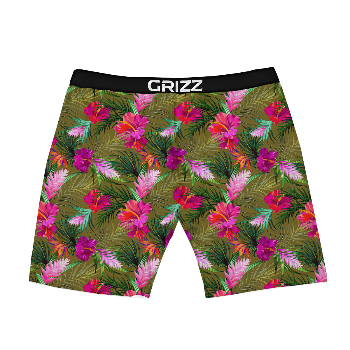 Alstroemeria Purple Pattern Boxer Briefs-grizzshop