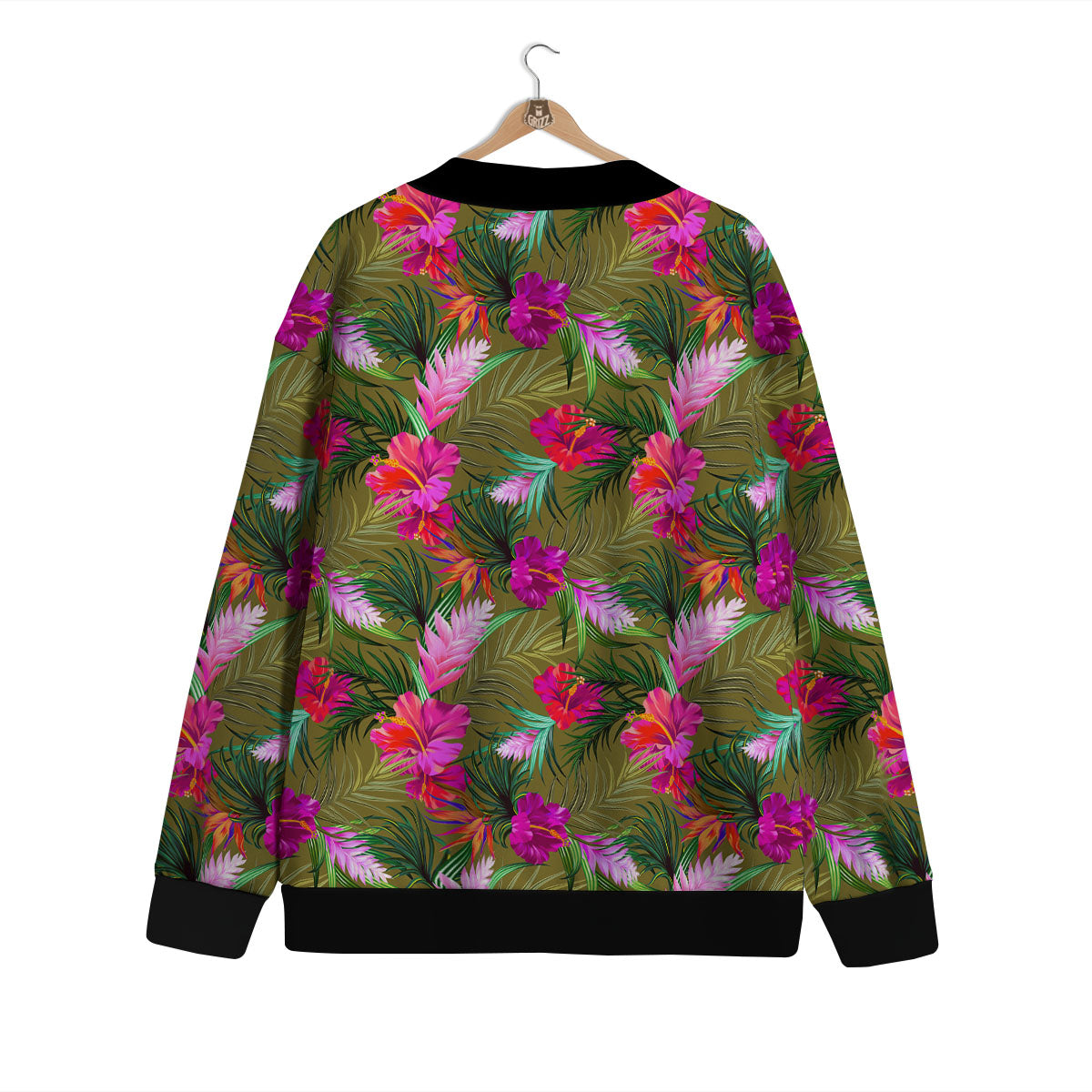 Alstroemeria Purple Pattern Cardigan-grizzshop