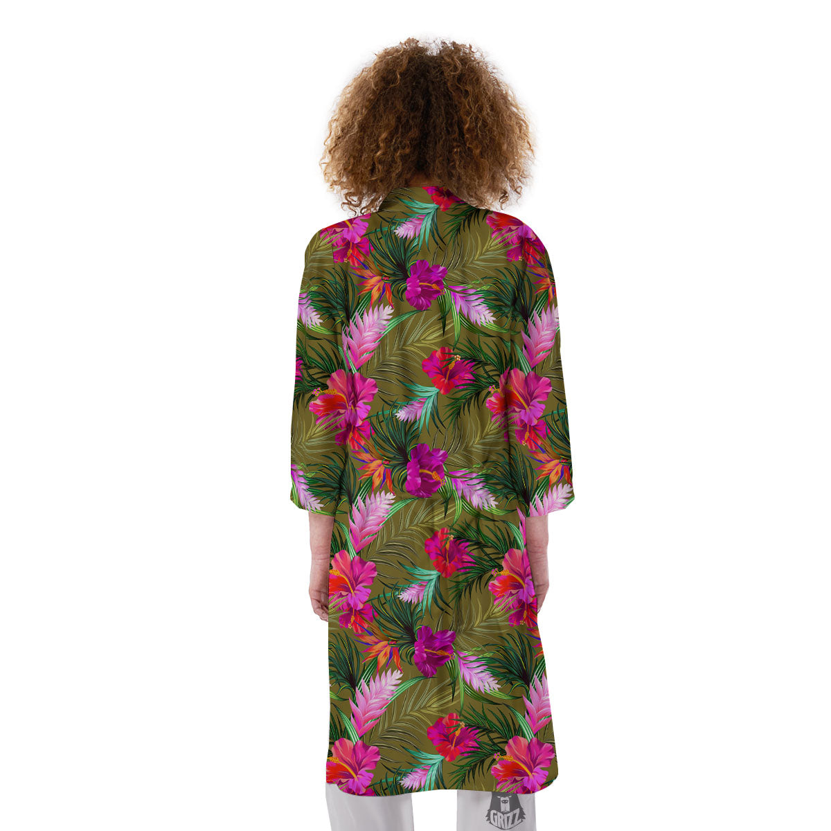 Alstroemeria Purple Pattern Kimono-grizzshop