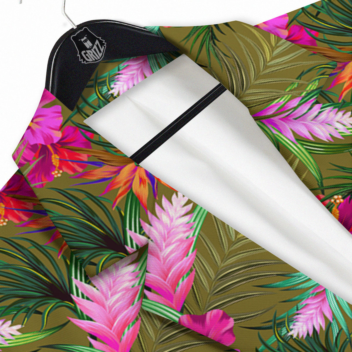 Alstroemeria Purple Pattern Men's Sport Coat-grizzshop