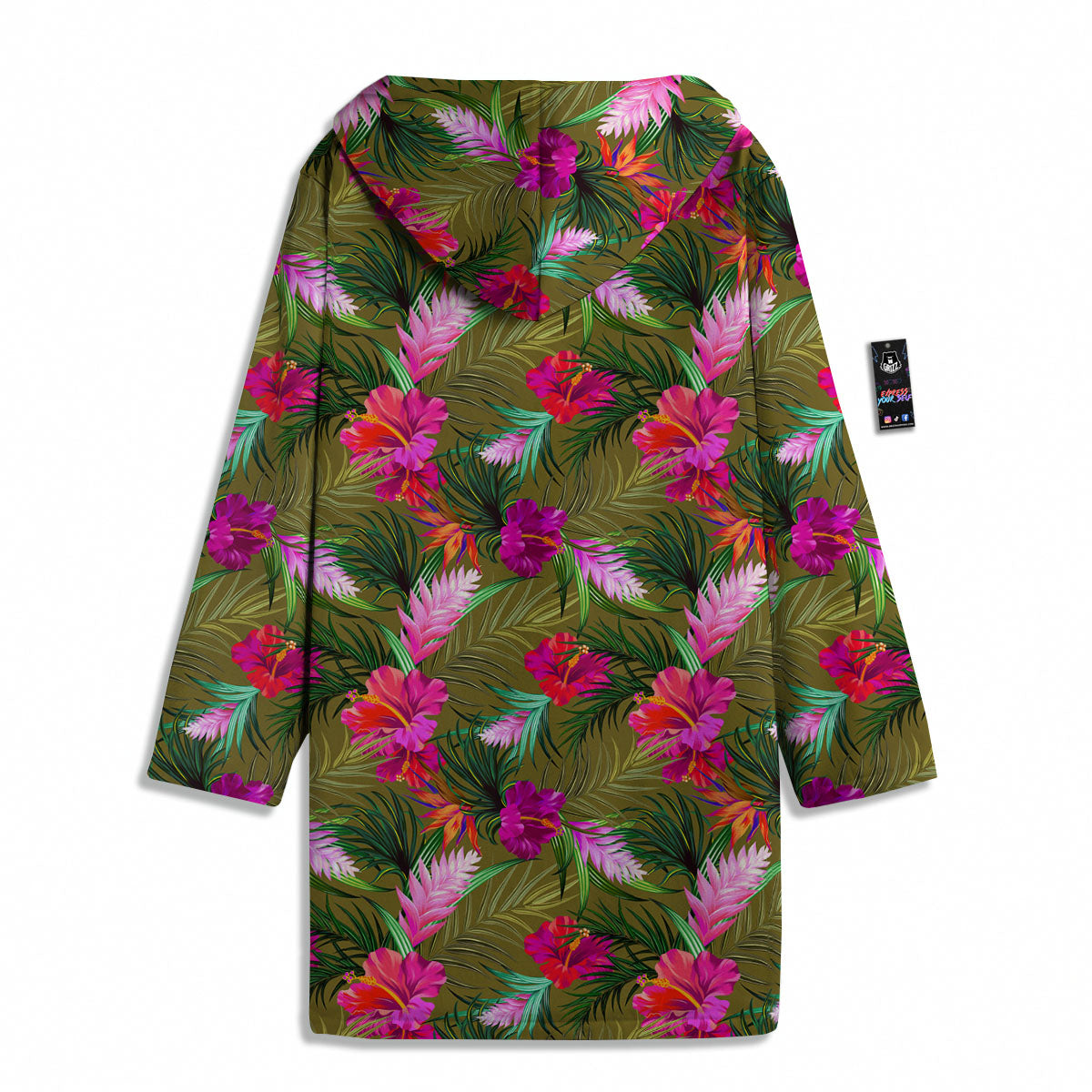 Alstroemeria Purple Pattern Men's Windbreaker Jacket-grizzshop