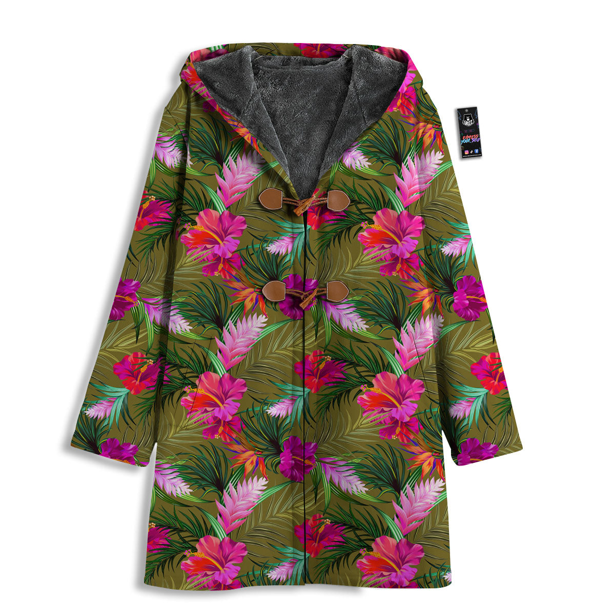 Alstroemeria Purple Pattern Men's Windbreaker Jacket-grizzshop