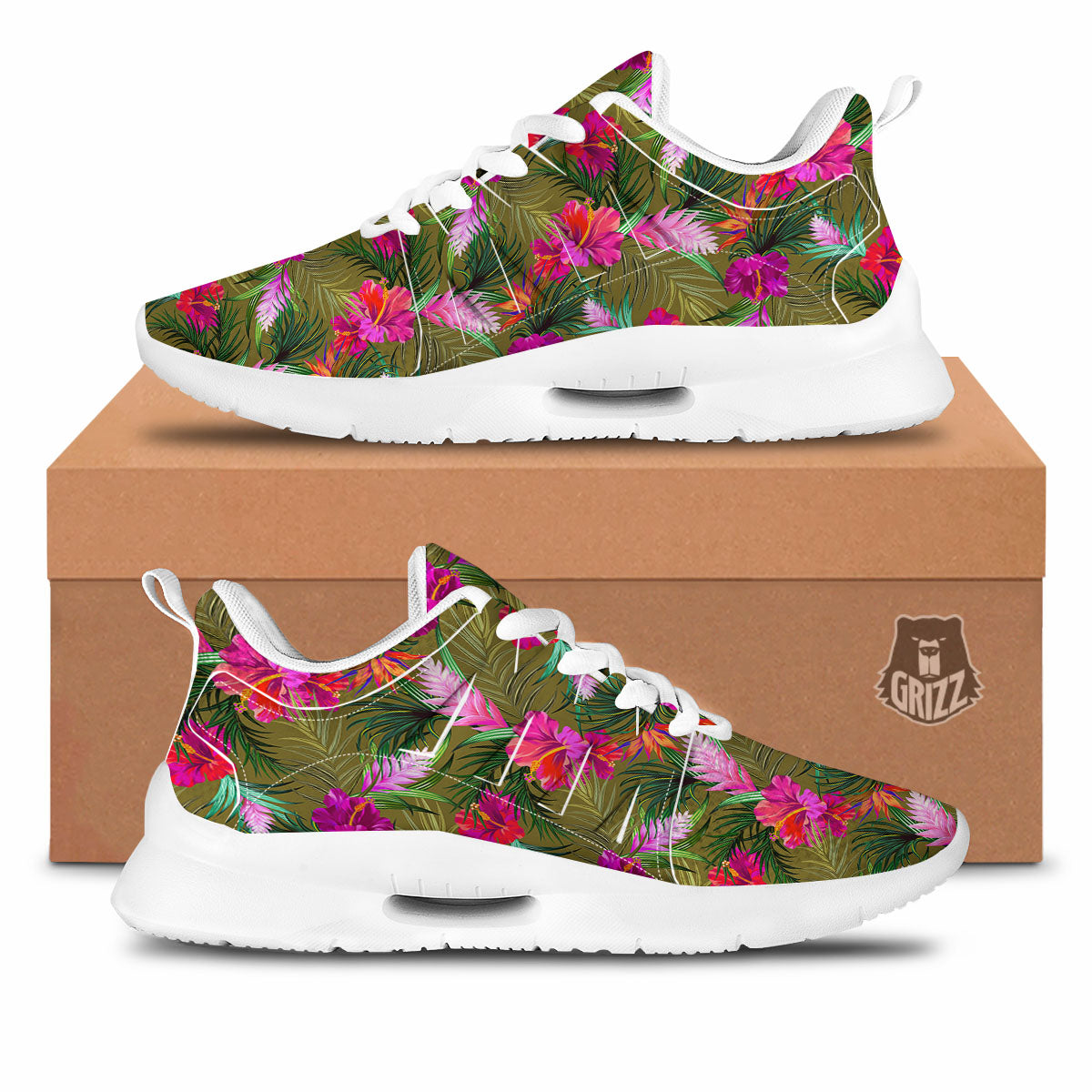 Alstroemeria Purple Pattern Tennis Shoes-grizzshop