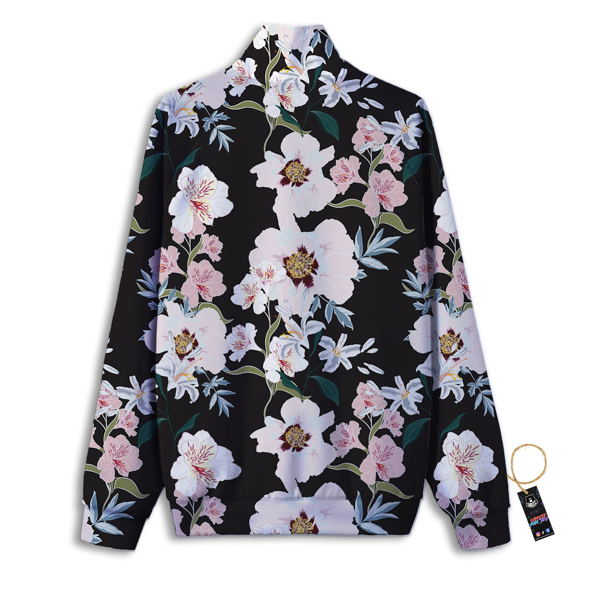 Alstroemeria Purple Pattern Track Jacket-grizzshop