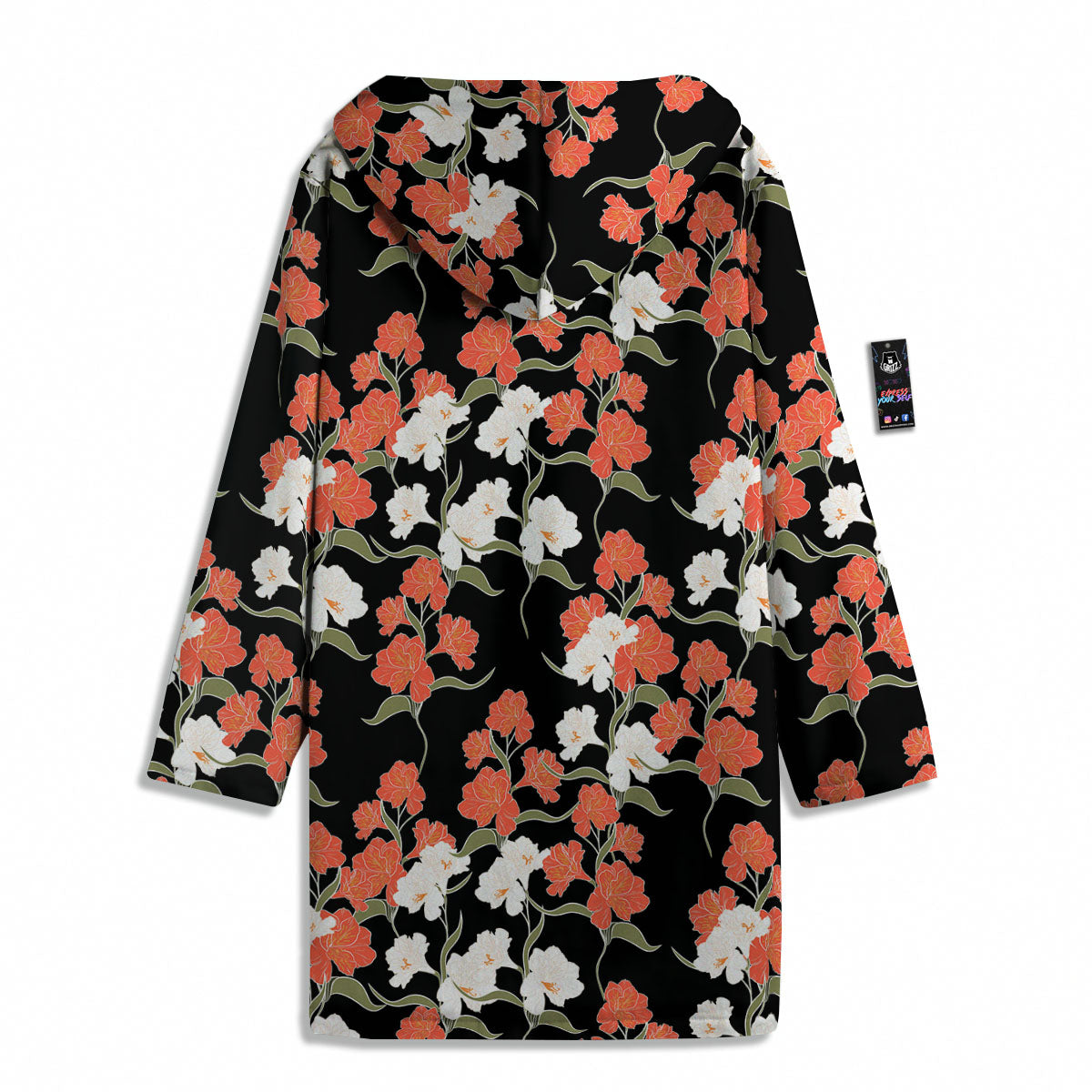 Alstroemeria Red Print Pattern Men's Windbreaker Jacket-grizzshop