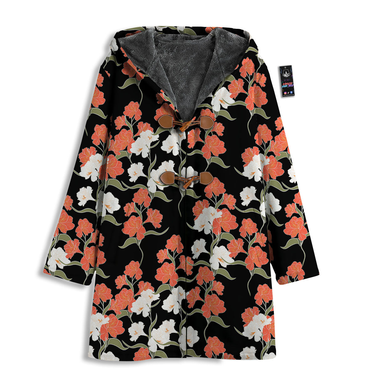 Alstroemeria Red Print Pattern Men's Windbreaker Jacket-grizzshop