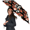 Alstroemeria Red Print Pattern Umbrella-grizzshop