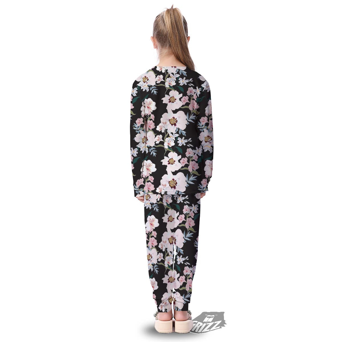 Alstroemeria Tropical Print Pattern Kid's Pajamas-grizzshop