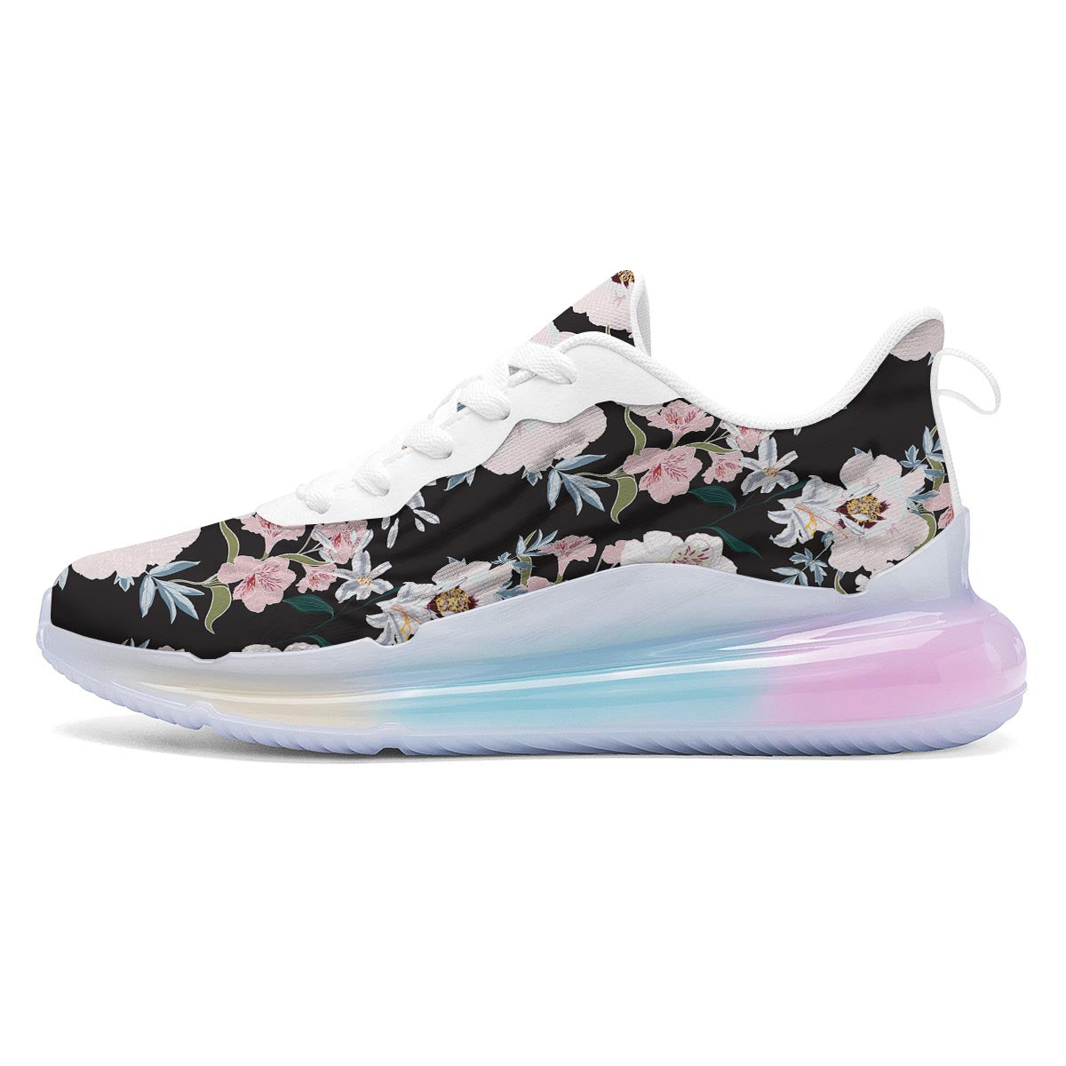 Alstroemeria Tropical Print Pattern Running Sneakers-grizzshop