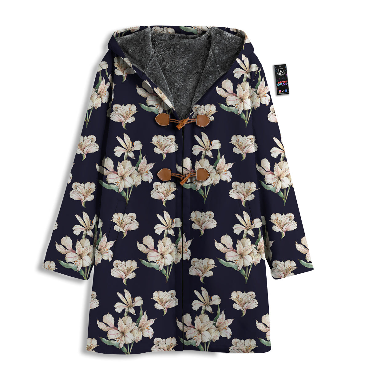 Alstroemeria Watercolor Print Pattern Men's Windbreaker Jacket-grizzshop