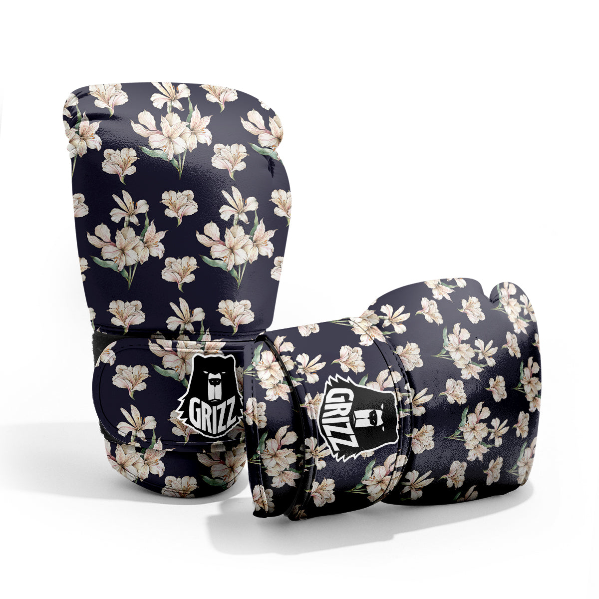 Alstroemeria Watercolor Print Pattern Pro Boxing Glove