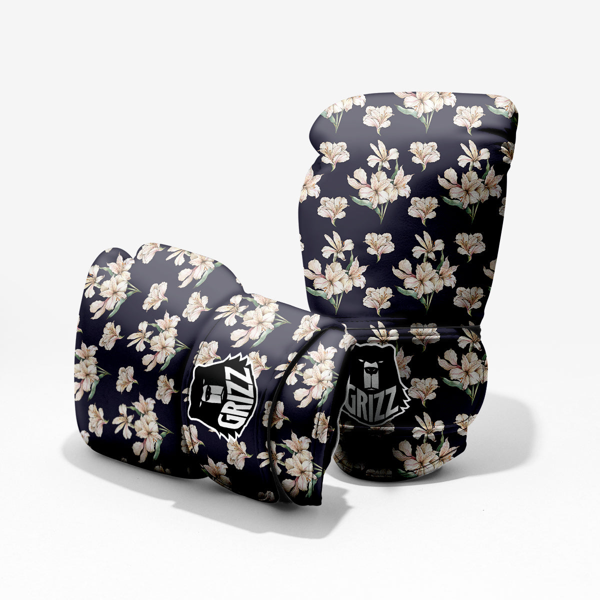 Alstroemeria Watercolor Print Pattern Pro Boxing Glove