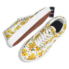 Alstroemeria Yellow Print Pattern Skate Shoes-grizzshop