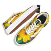 Alstroemeria Yellow Print Skate Shoes-grizzshop